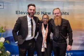 DSL Telecom employees representing the company at a Telkom event